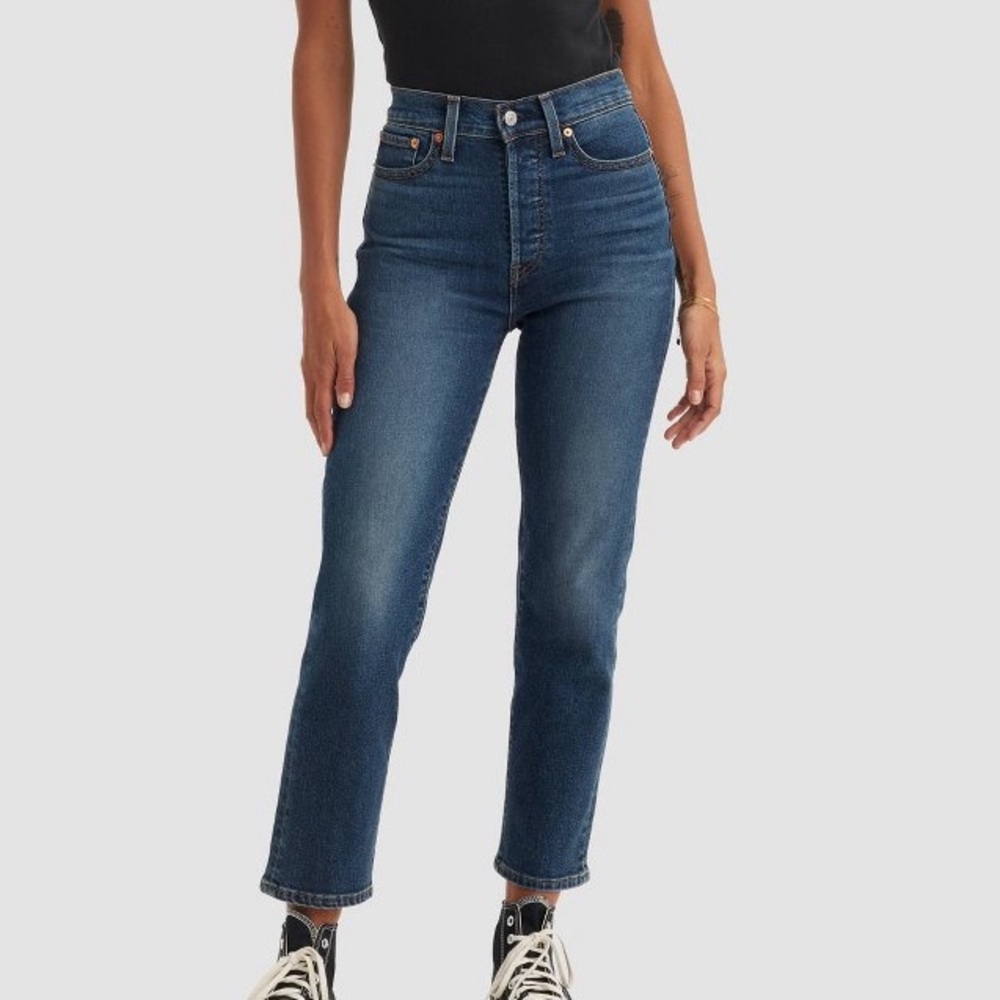 Levi’s wedgie high raise straight jeans